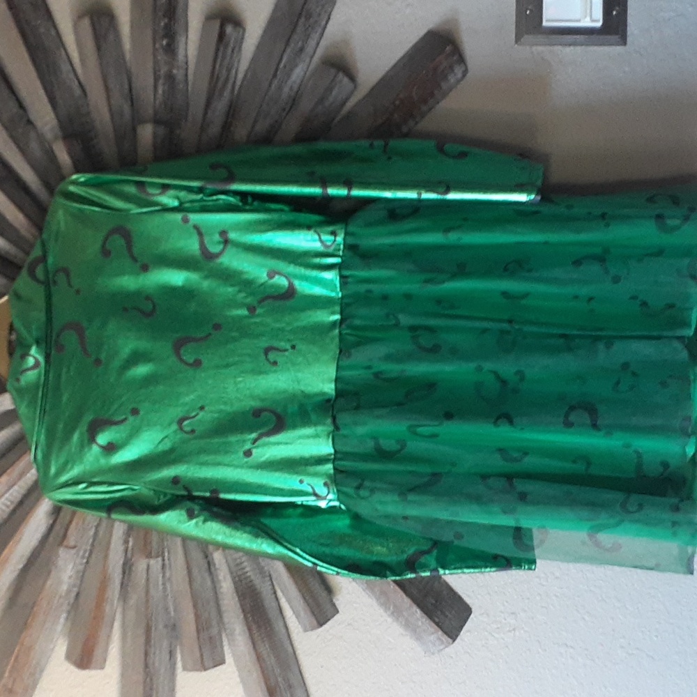 Batman Green Riddler Girls Costume - Picture 4 of 4